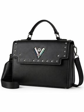Valentino Orlandi Black Satchel Bag